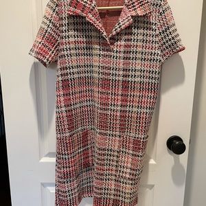 Short sleeve sweater dress